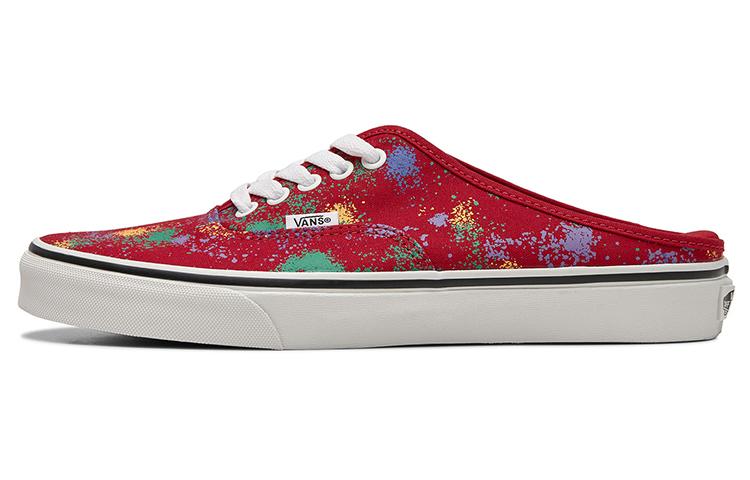 Vans Authentic Breathable Wear resistant Non Slip Low Tops Casual Skateboarding Shoes Unisex Red