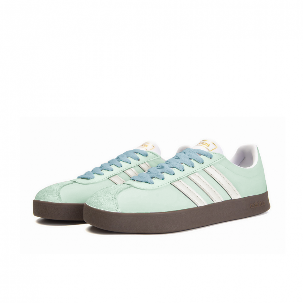 Adidas Neo VL Court 2.0 Green Orange Rat Anti-Slip Wear-Resistant Low-Top Skateboard Shoes Unisex Green White купить в интернет-магазине Yoocart с быстрой доставкой по России.