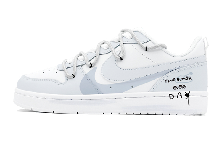 Nike Court Borough Low-Top Skateboard Shoes Women's White Gray купить в интернет-магазине Yoocart с быстрой доставкой по России.