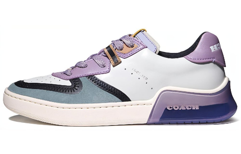 COACH CitySole Court Stylish Skateboarding Shoes Women's Purple