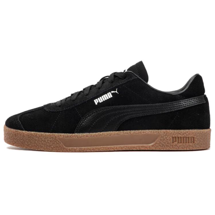 PUMA Club Low Top Skateboard Shoes Unisex Black White