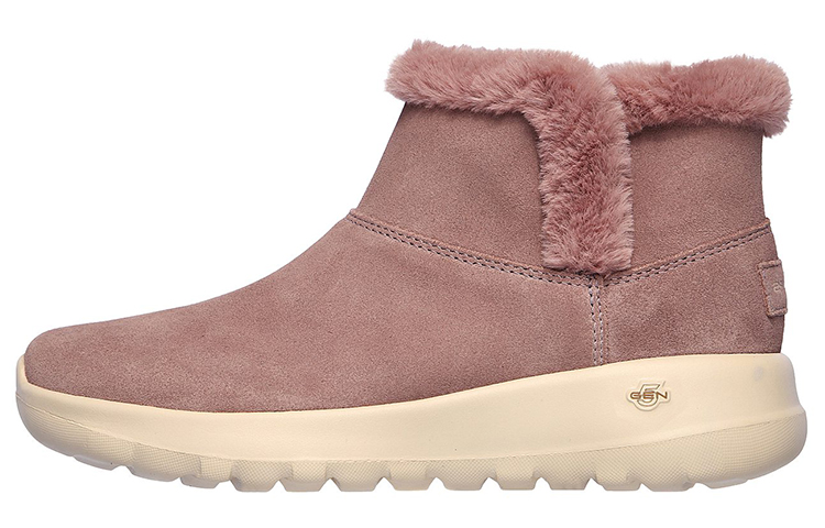 Skechers ON THE GO Warm And Wear-Resistant Short Snow Boots Women's Light Pink