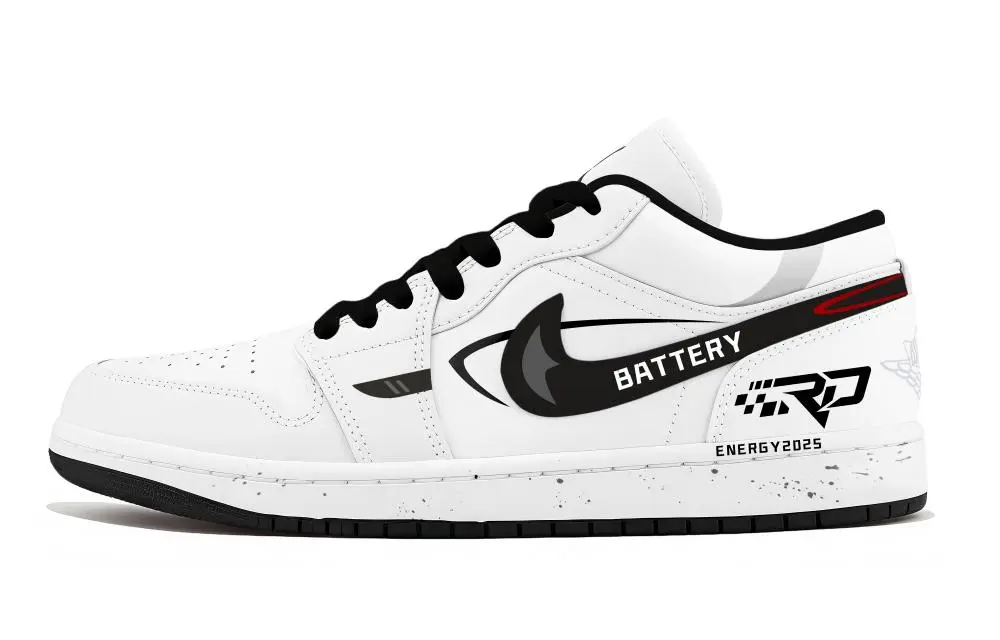 Jordan Air Jordan 1 Biker Wind Abrasion Resistant Low top Vintage Basketball Shoes Unisex White
