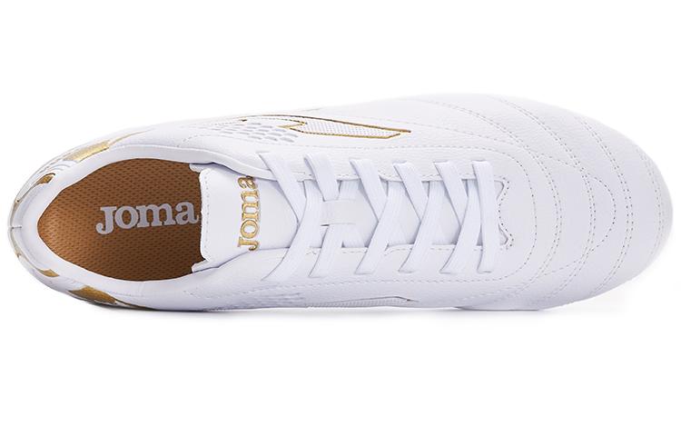 Joma Aguila MG Multi Ground Slip Resistant And Abrasion Resistant Coverage Soccer Shoes Men's White Gold купить в интернет-магазине Yoocart с быстрой доставкой по России.