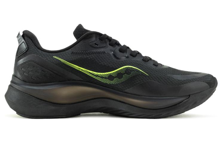 Saucony Phoenix Inferno 2 Shock Absorbers Slip Resistant Abrasion Resistant Low Top Running Shoes Unisex Black Green