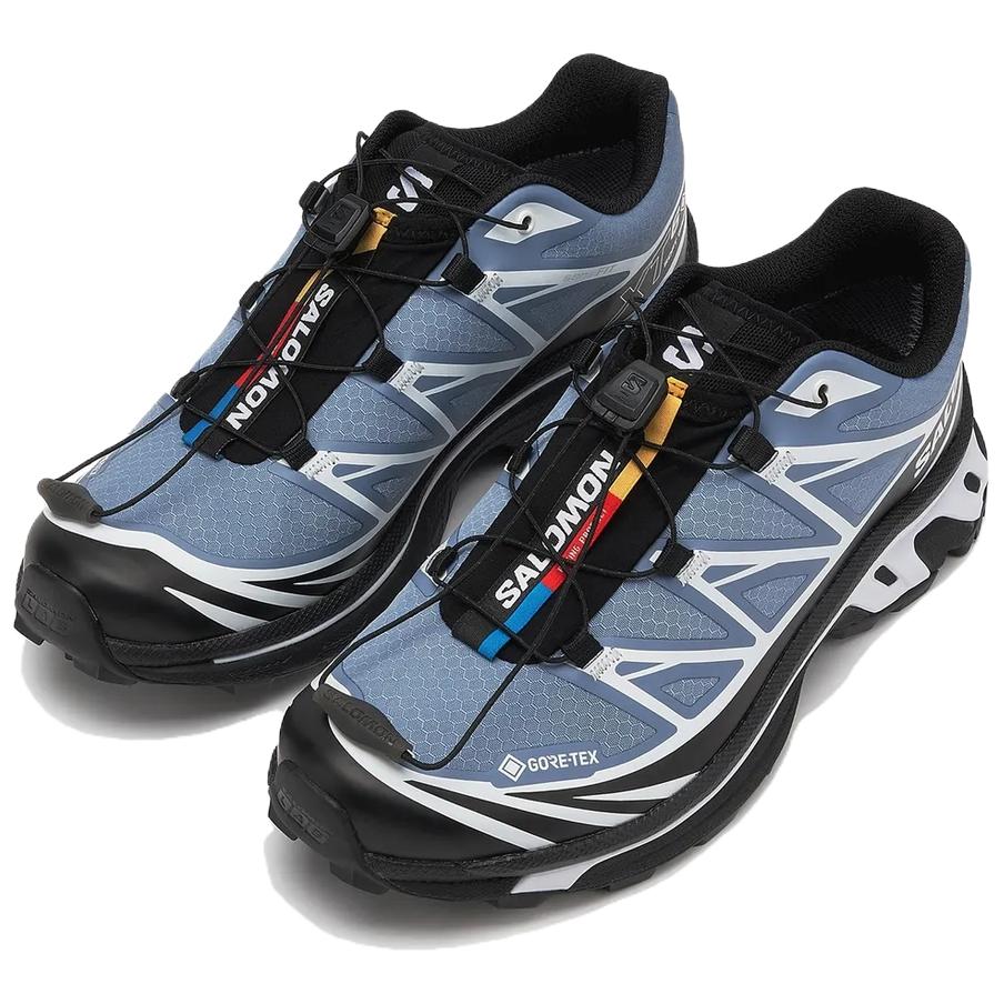 SALOMON XT 6 Slip Resistant, Abrasion Resistant, Waterproof Low Top Running Shoes Unisex Blue Black