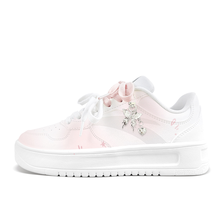 Anta Relaxed Anti Slip Wear Resistant Low Top Skateboard Shoes Unisex Pink