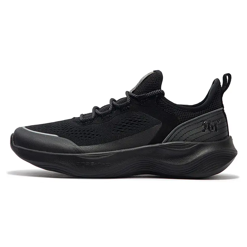 361° N40 Breathable Lightweight Low-Top Casual Running Shoes Men's Obsidian Black