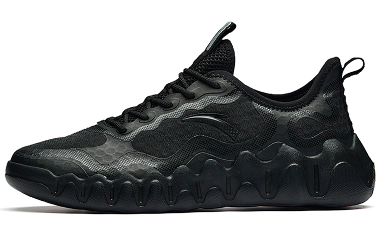 Anta Outdoor Collection Cushioning Anti-Slip Wear-Resistant Breathability Low-Top Casual Shoes Men's Black