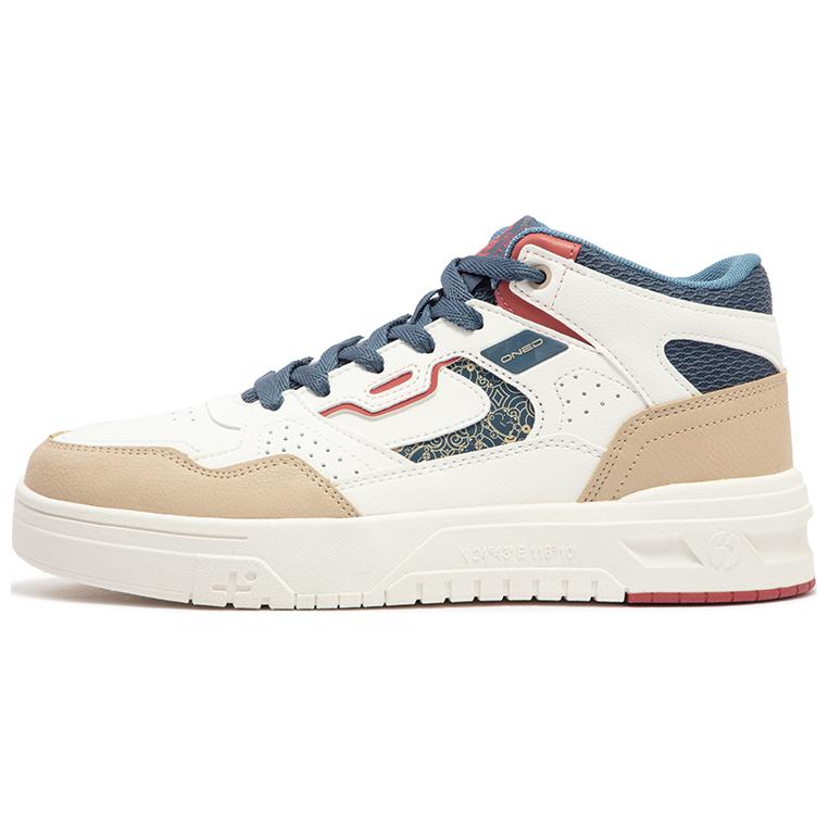 361° Slip-Resistant Cushioning Wear-Resistant Low-Top Skateboard Shoes Men's White Blue