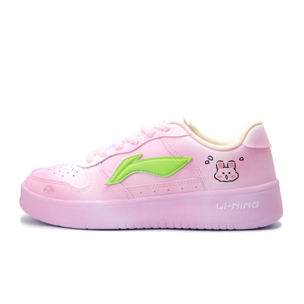 LiNing Pontoon Boats Breathable Anti-Slip And Wear-Resistant Low-Top Skateboard Shoes Women's Pink Green Black