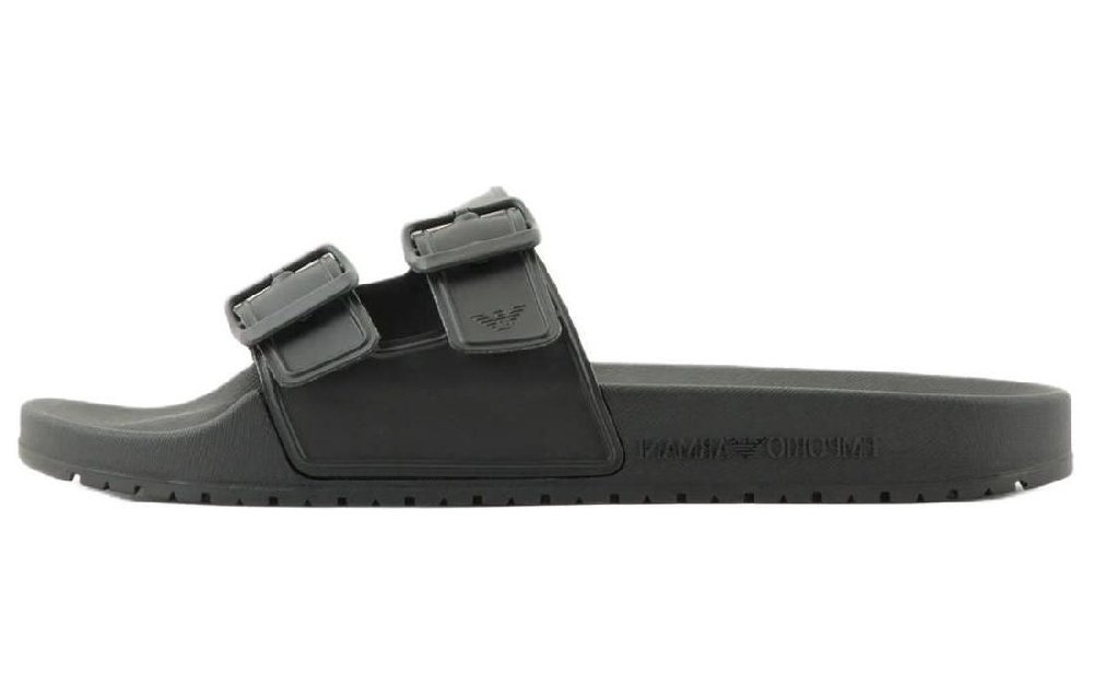 EMPORIO ARMANI Slide Slippers Unisex Black