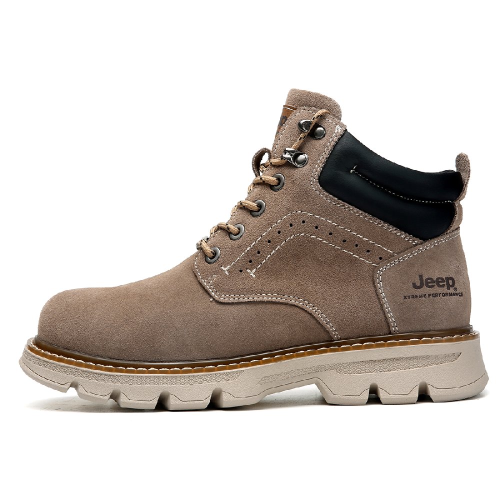 Jeep Ankle-Length Martin Boot Unisex Sand
