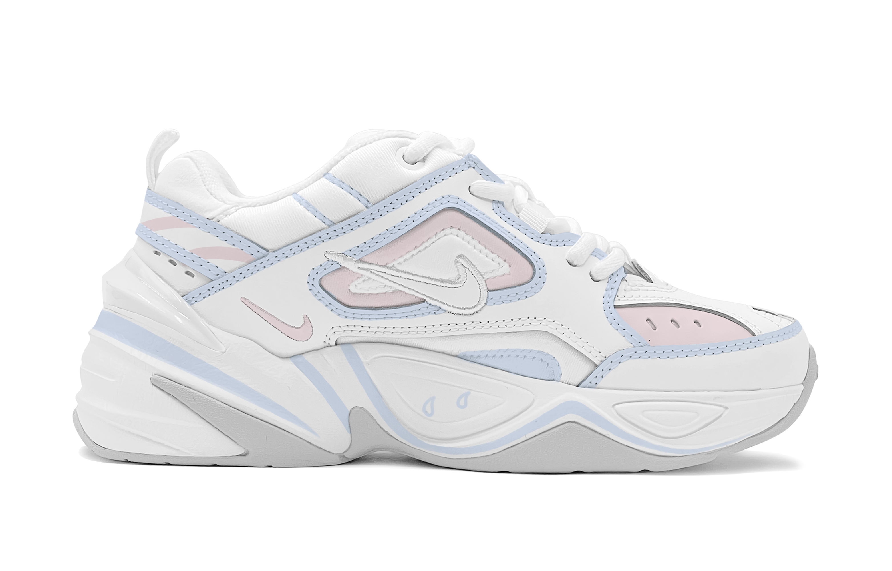 Nike M2K Skateboard Shoes Women's Low top Light Blue/Pink купить в интернет-магазине Yoocart с быстрой доставкой по России.