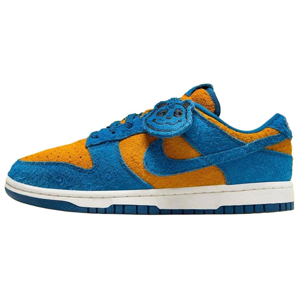 Nike Dunk Abrasion Resistant Low Top Skateboard Shoes Unisex Blue Orange