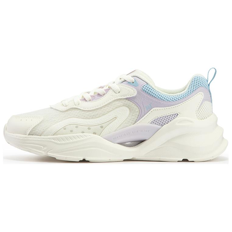 361° Abrasion Resistant Low Top Casual Shoes Women's White Purple