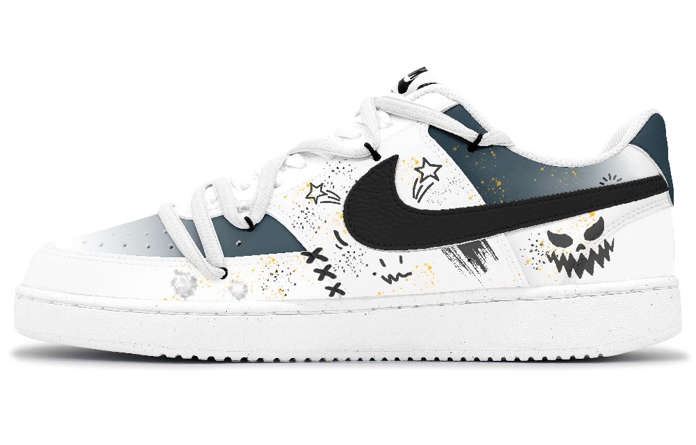 Nike Court Vision 1 Anti-Slip Wear-Resistant Low-Top Skateboard Shoes Men's White