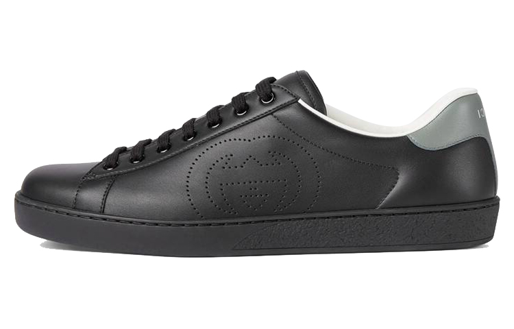 GUCCI Ace Perforated Interlocking G Black