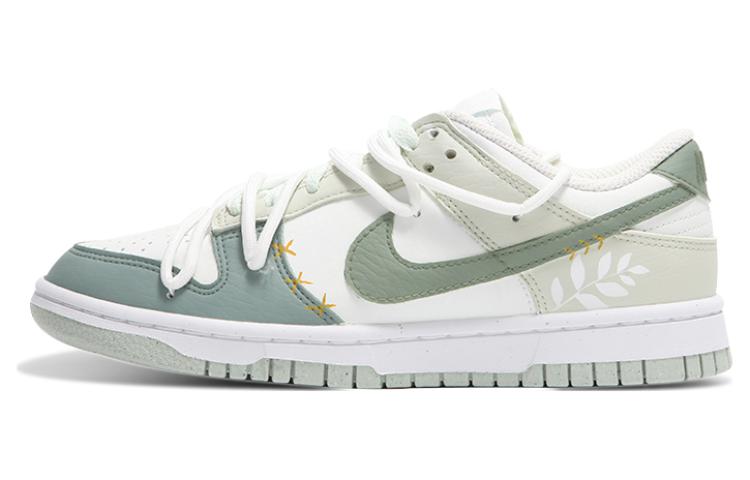 Nike Dunk Next Nature White Mint Anti-Slip And Wear-Resistant Lightweight Low-Top Skateboard Shoes Women's Gray Green