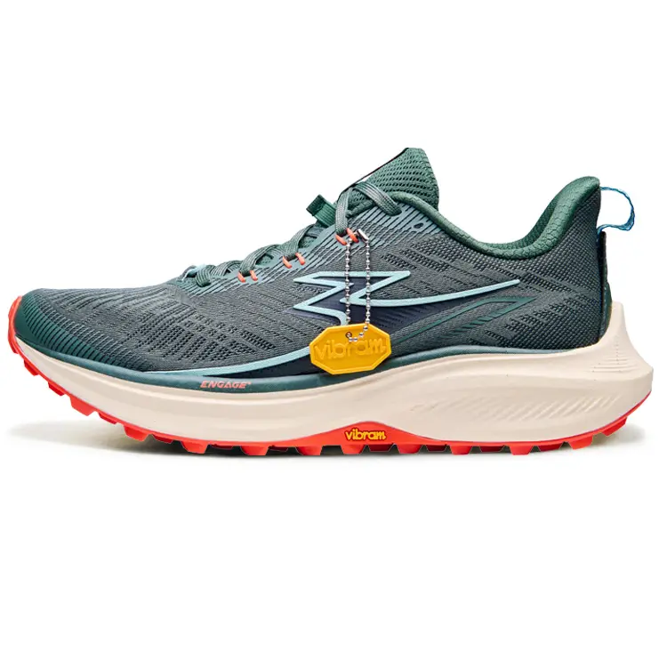 361° Cushioning, Wear Resistant Low Top Casual Running Shoes Men's Snail Turquoise Green