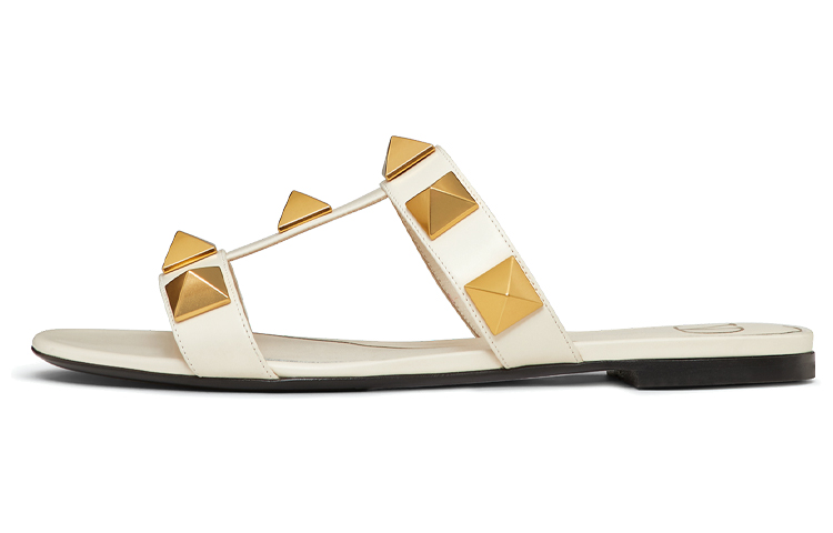 Valentino Garavani Roman Stud Flat Leather Sandals