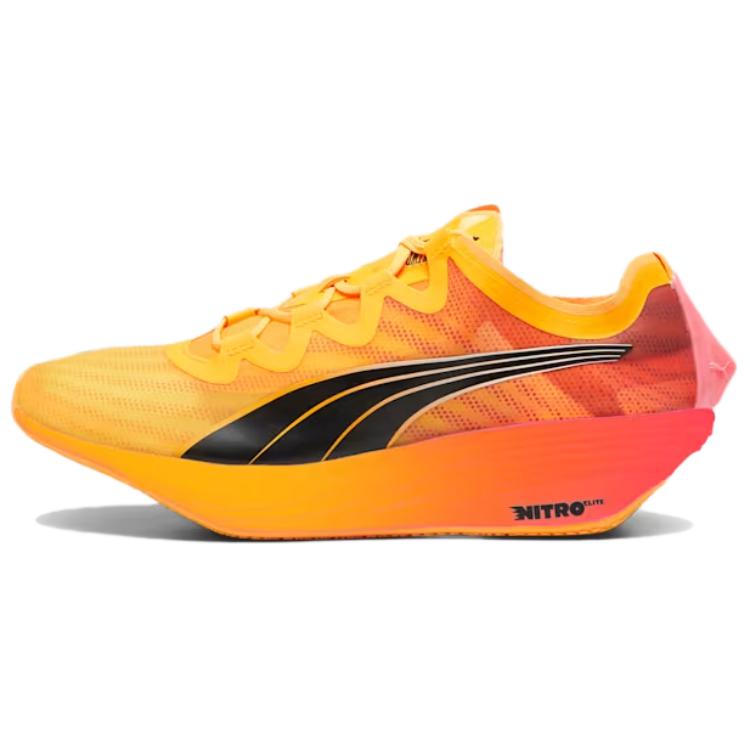 PUMA FAST FWD Nitro Slip Resistant And Breathable Low Top Casual Running Shoes Men's Yellow