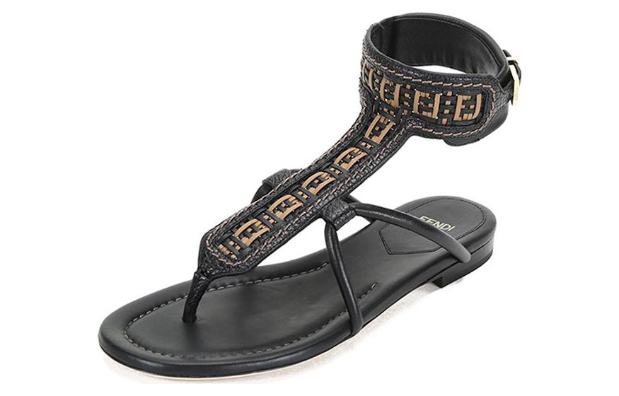 FENDI One Strap Sandals Women's Black купить в интернет-магазине Yoocart с быстрой доставкой по России.