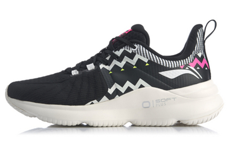 LiNing SOFT PLUS Low top Running Shoes Women's Black White