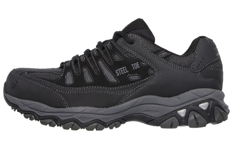 Skechers Relaxed Fit Low Top Hiking Shoes Men's Black