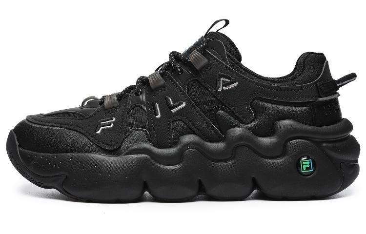 FILA Винтажные баскетбольные кроссовки Low Top Черные Женские