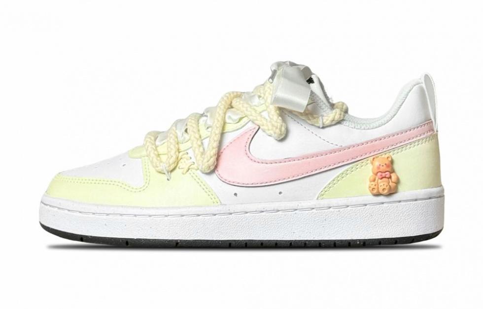 Nike Court Borough Low Top Skateboard Shoes Women's Beige