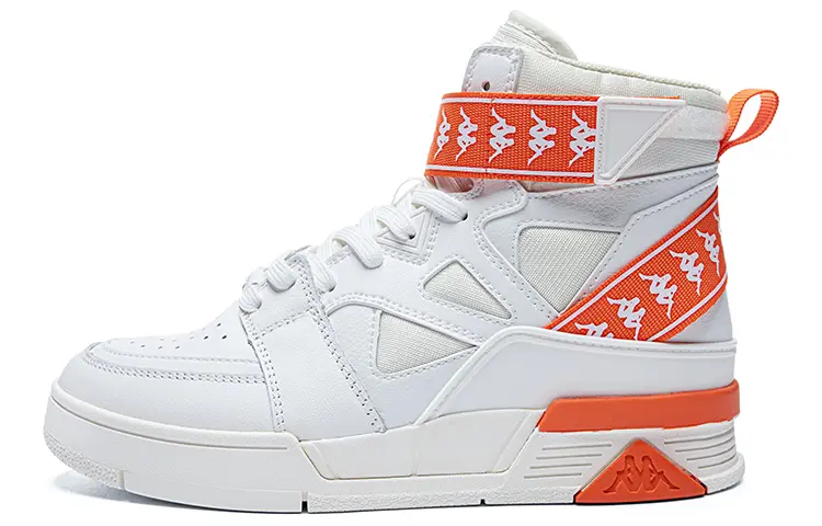 Kappa Skateboard Shoes Unisex High top Orange
