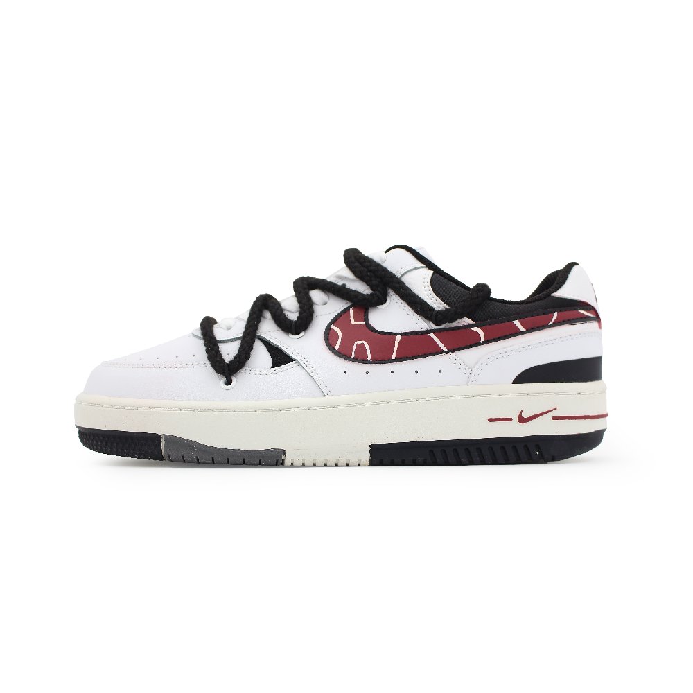 Nike Gamma Force Anti-Slip And Wear-Resistant Lightweight Low-Top Skateboard Shoes Women's Black White