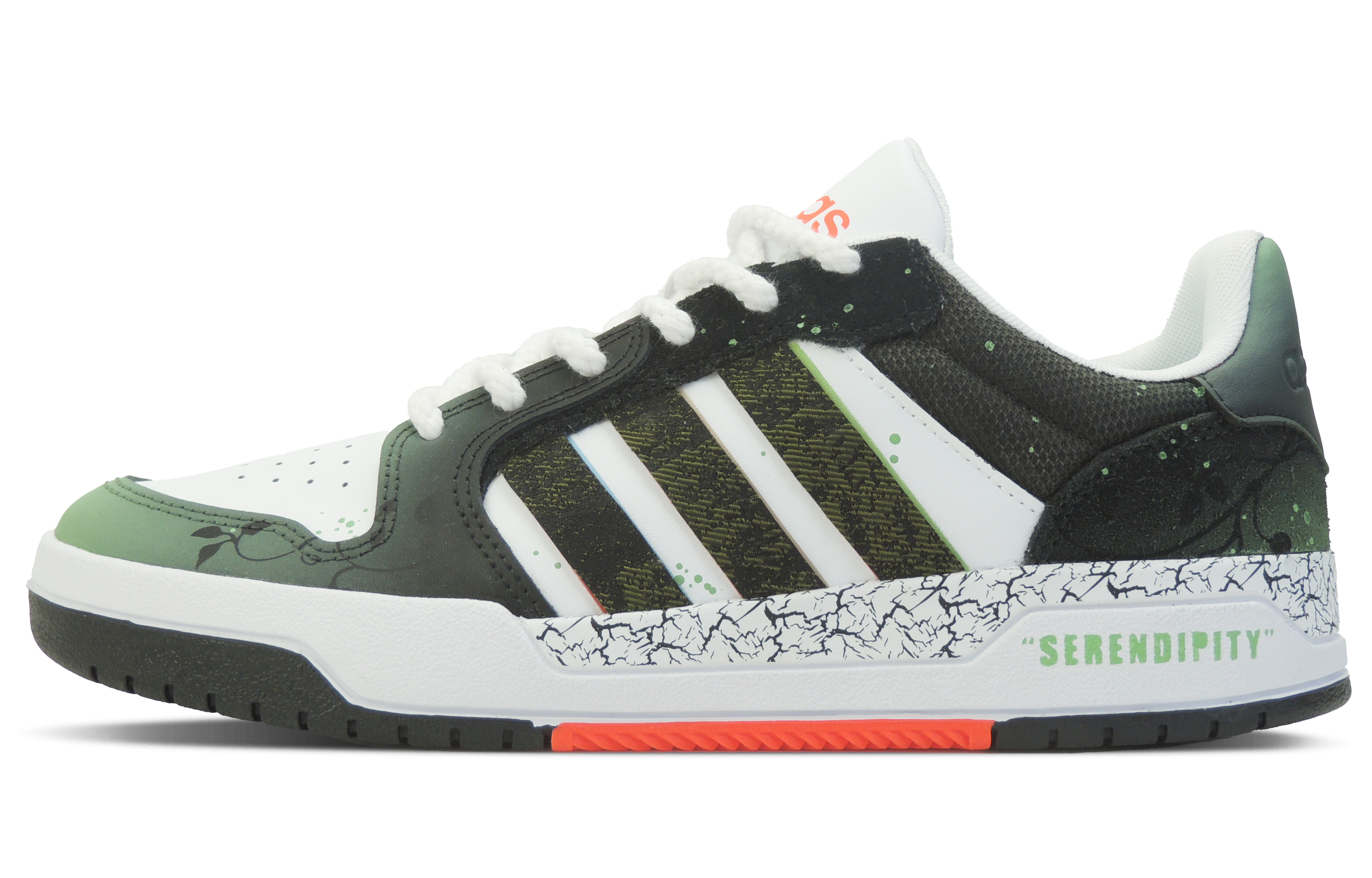 Adidas Neo Entrap Triple Reprise Collection Vine Spreading Vitality Low-Top Skateboard Shoes Men's White Black