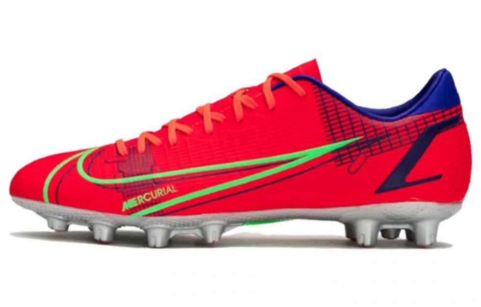 Nike Mecurial Vapor 14 Academy HG Hard Ground Cleats 'Bright Crimson Indigo Burst'