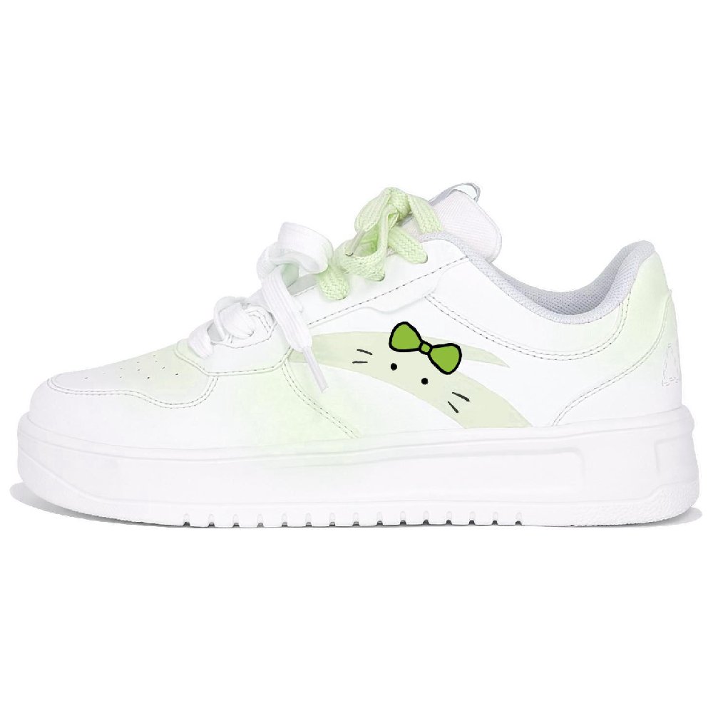 Anta Life Collection Anti-Slip And Wear-Resistant Lightweight Low-Top Skateboard Shoes Women's White Green