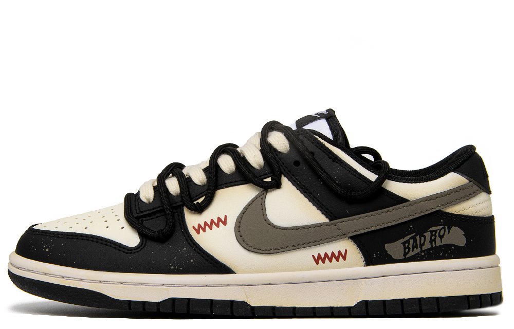 Nike Dunk Anti Slip Wear Resistant Low Top Skateboard Shoes Unisex Black Brown