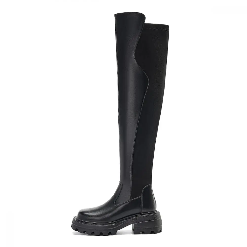 EBLAN Over-the-knee Boots Women's Black