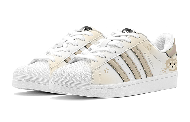 Adidas Originals SUPERSTAR Childlike Panda, Casual Low Top Skateboard Shoes Unisex Yellow Brown купить в интернет-магазине Yoocart с быстрой доставкой по России.