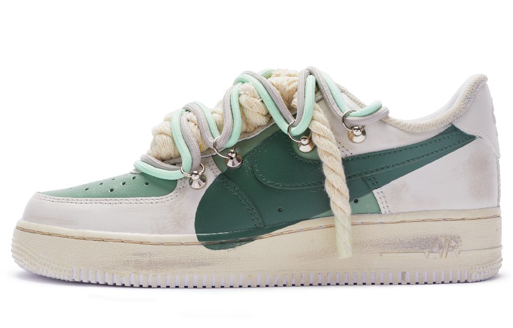 Nike Air Force 1 Anti Slip Wear Resistant Low Top Skateboard Shoes Men's Jasper Beige
