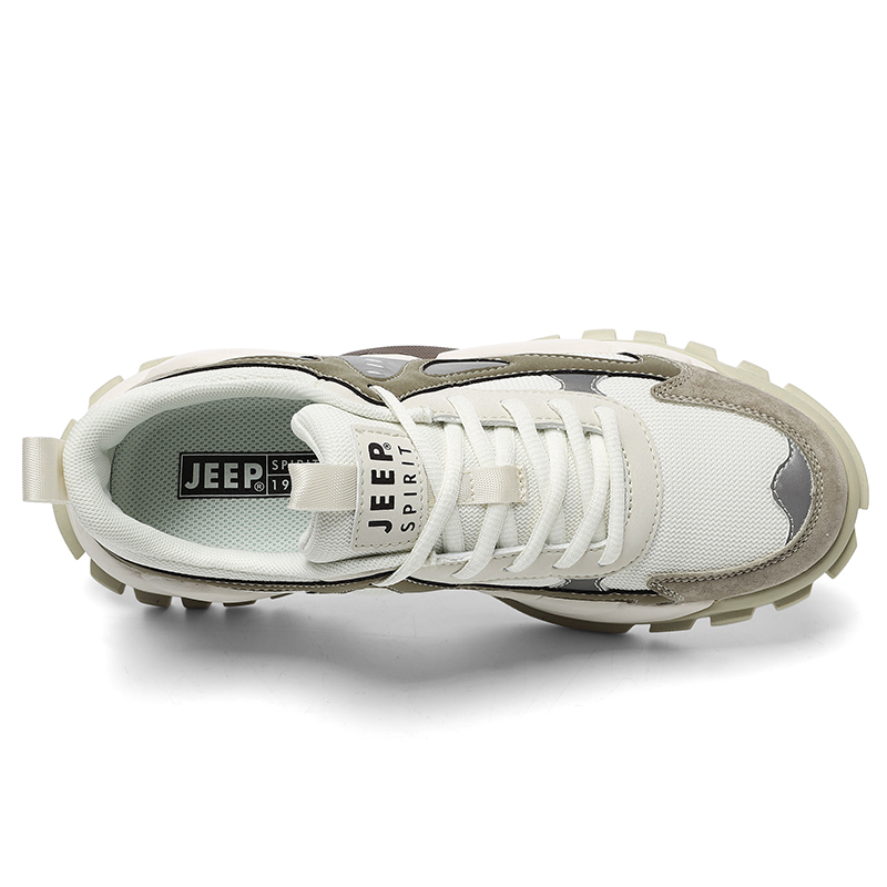 JEEP SPIRIT Chunky Sneakers Men Low-Top Green