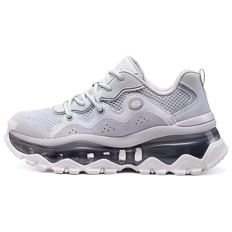 Skechers Street Blo Wear-Resistant Low-Top Chunky Sneakers Women's Light Purple