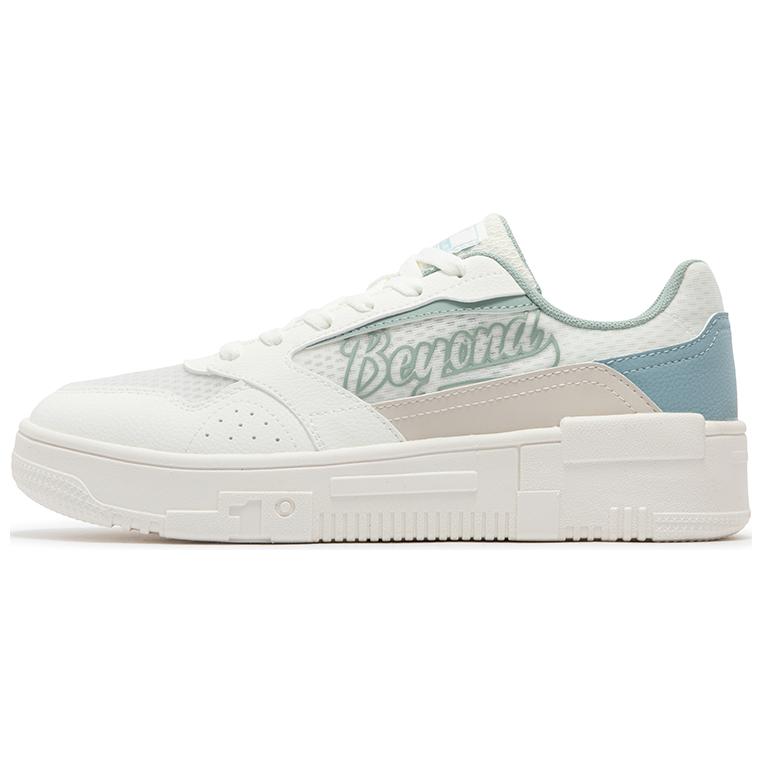 361° Wear-Resistant Low-Top Skateboard Shoes Men's White Green