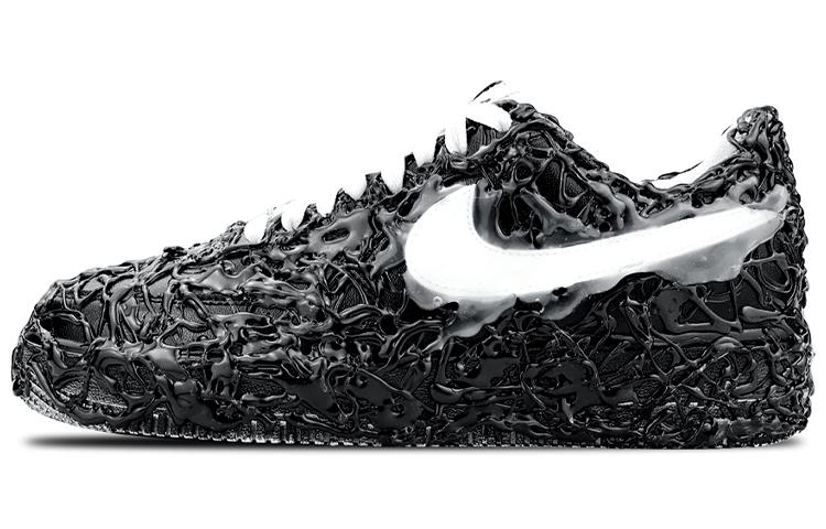 Nike Air Force 1 Air Force 1 Anti-Slip Wear-Resistant Low-Top Skateboard Shoes Men's Black White