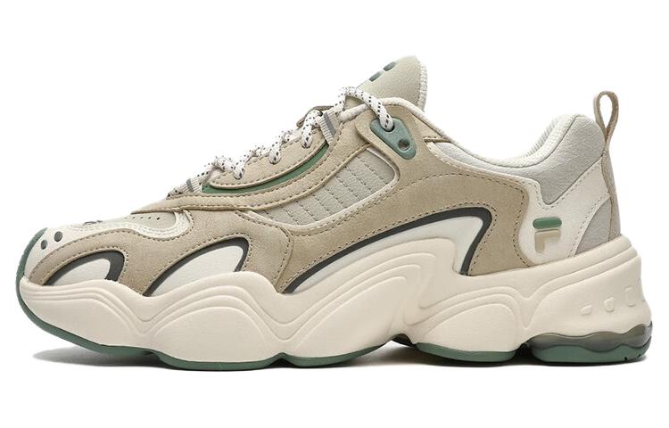 FILA Fusion Cushioning Wear-Resistant Low-Top Casual Shoes Women's Milk White