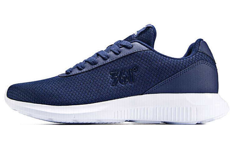 361° Cushioning Breathable Low-Top Running Shoes Men's Blue White