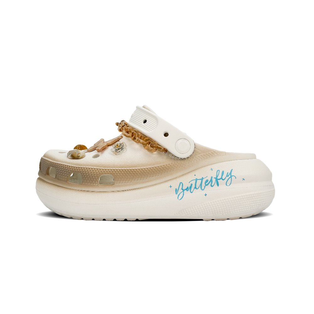 Crocs Crush Clog Clogs Unisex White Brown