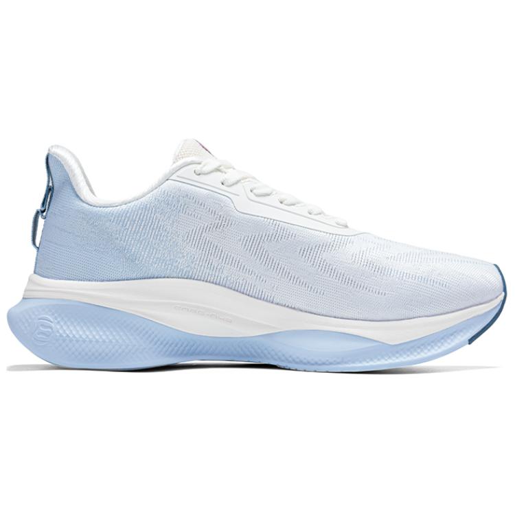 361° Abrasion-Resistant Cushioning Low-Top Casual Running Shoes Women's White Blue