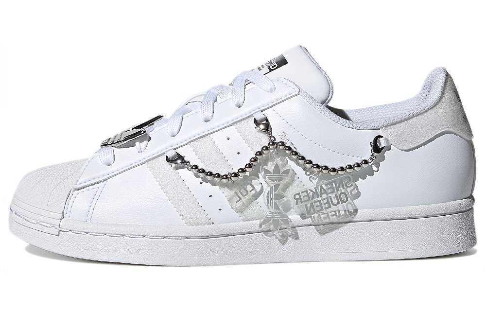 Adidas Originals Superstar For White/Silver/Grey Women's