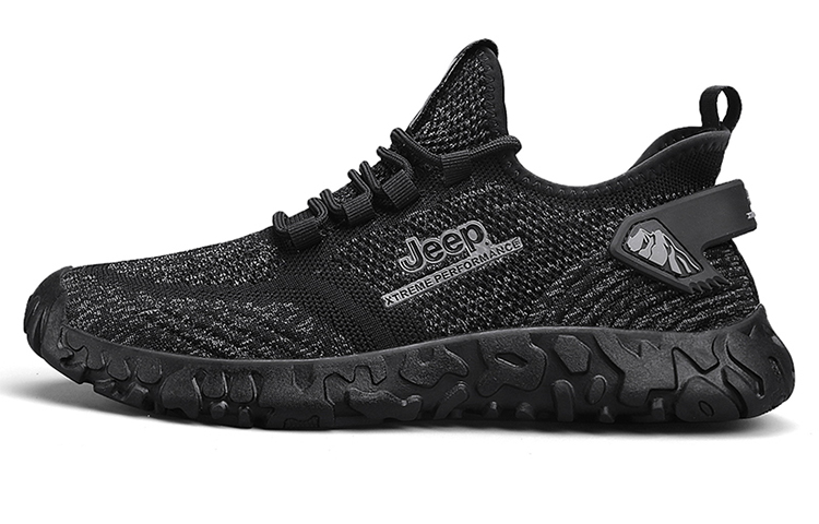 Jeep Low Top Outdoor Shoes Men's Black